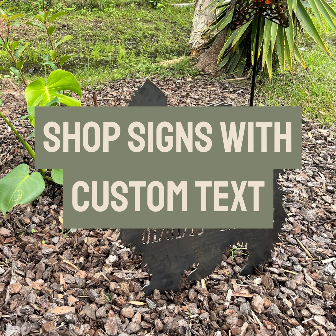 Signs with Custom Text